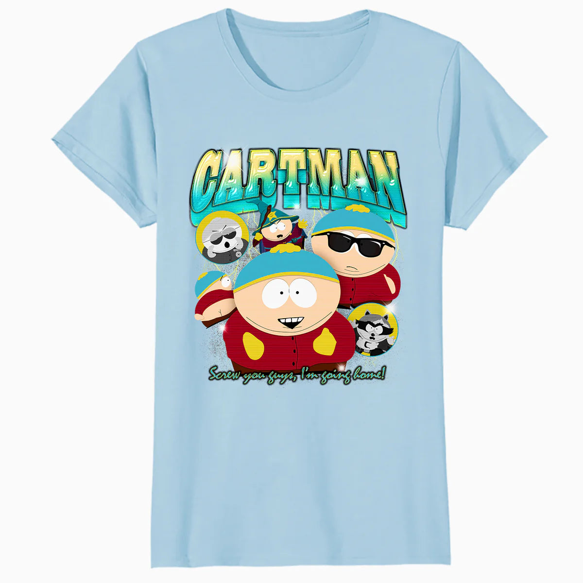 South Park Cartman Retro 90s Gangsta Rap Hip Hop Lol Parody Official Women's SKINNY FIT T-Shirt
