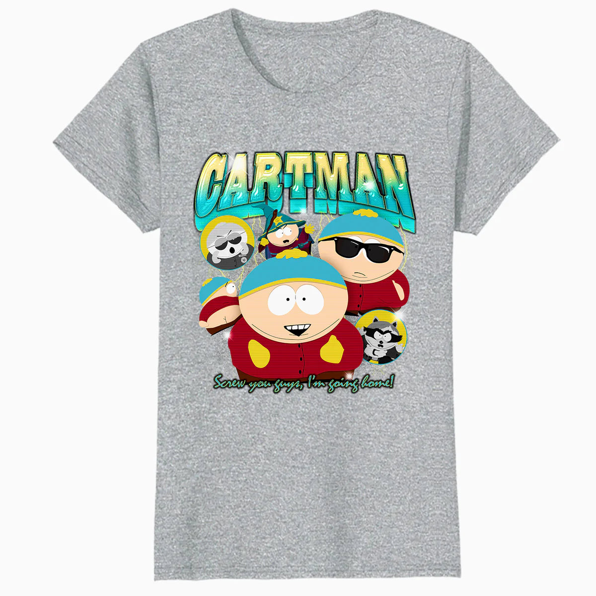 South Park Cartman Retro 90s Gangsta Rap Hip Hop Lol Parody Official Women's SKINNY FIT T-Shirt