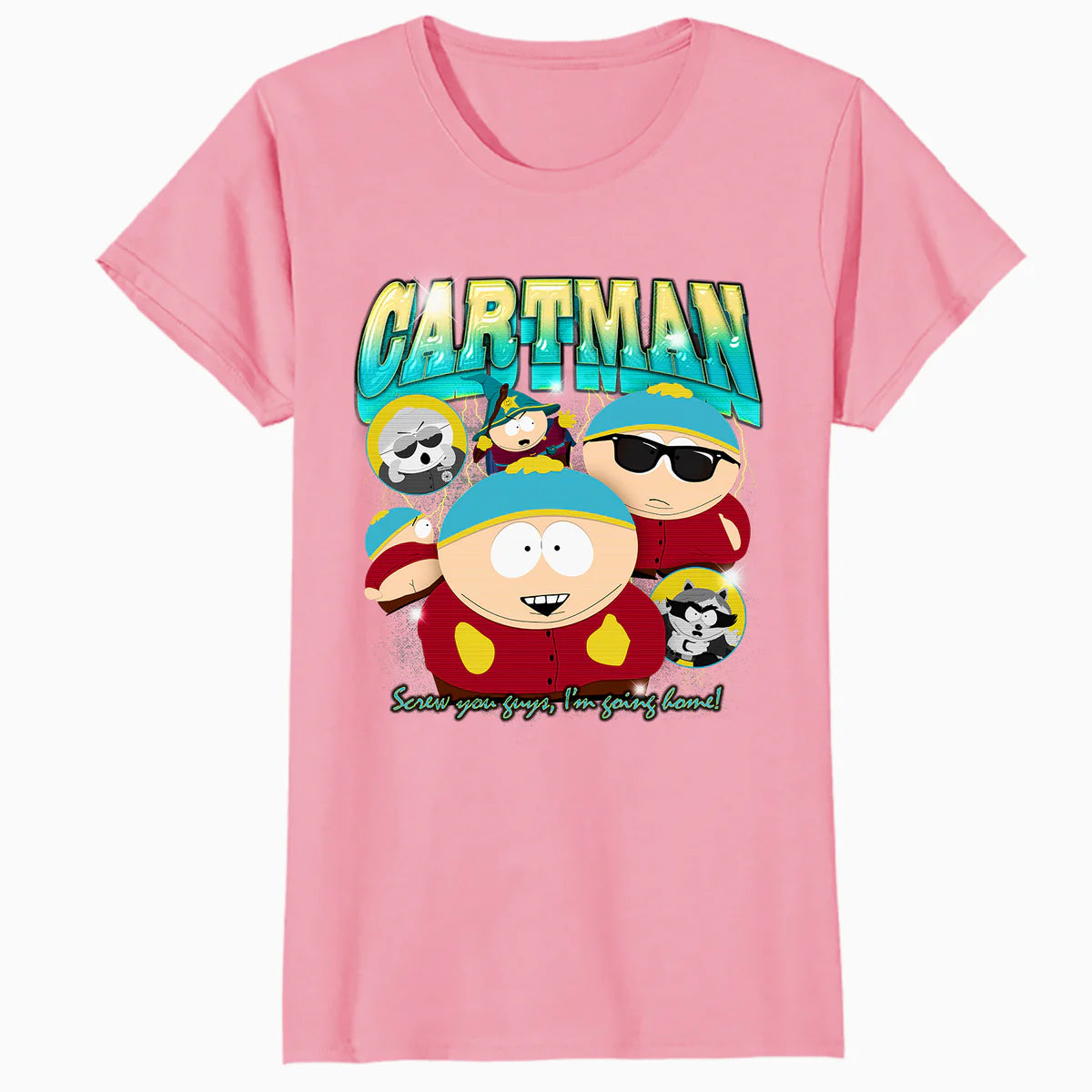 South Park Cartman Retro 90s Gangsta Rap Hip Hop Lol Parody Official Women's SKINNY FIT T-Shirt