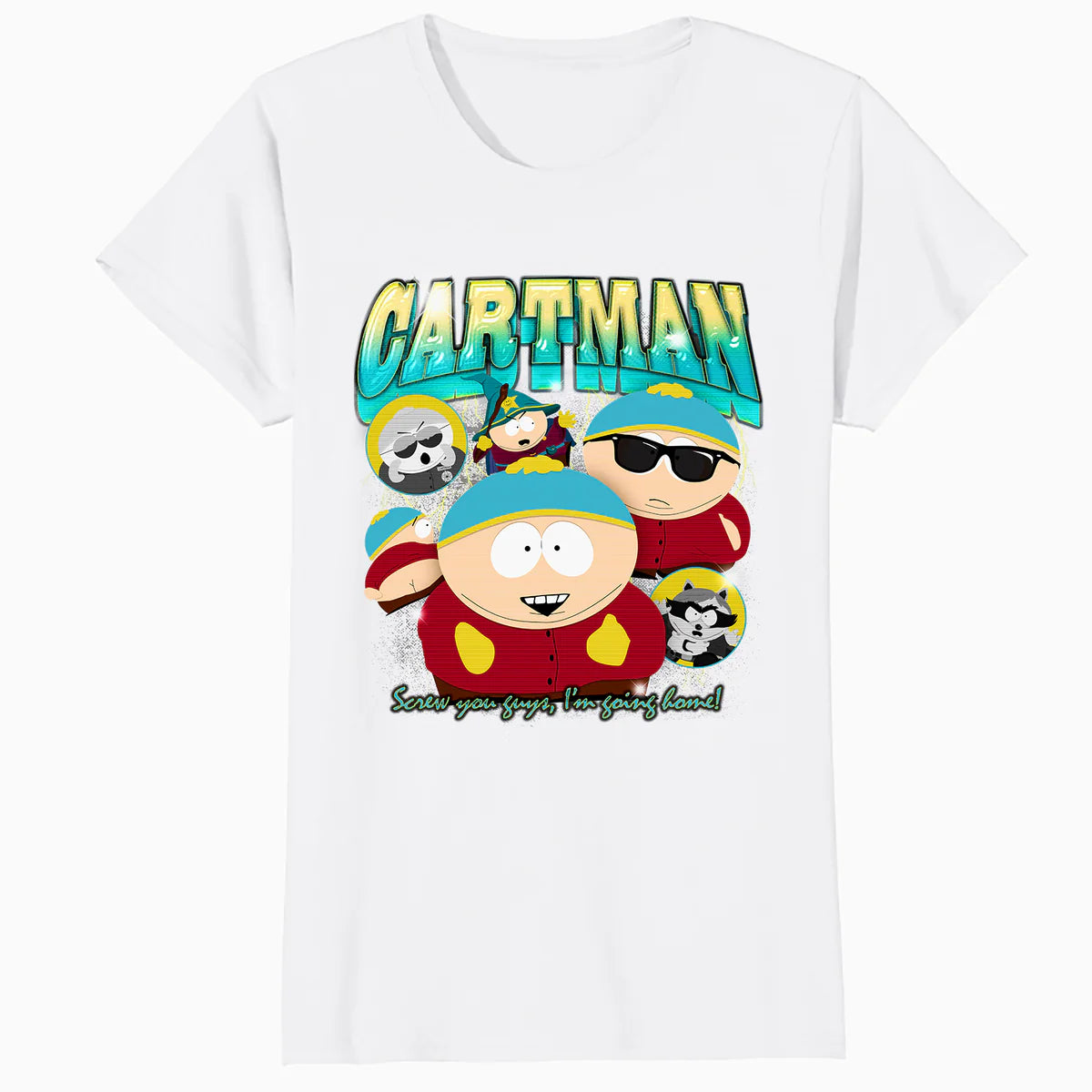 South Park Cartman Retro 90s Gangsta Rap Hip Hop Lol Parody Official Women's SKINNY FIT T-Shirt