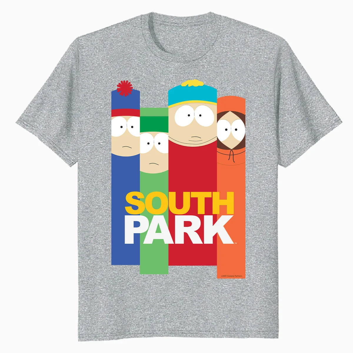 South Park Collage Logo Kyle Kenny Cartman Stan Pose Classic Official Men's T-Shirt