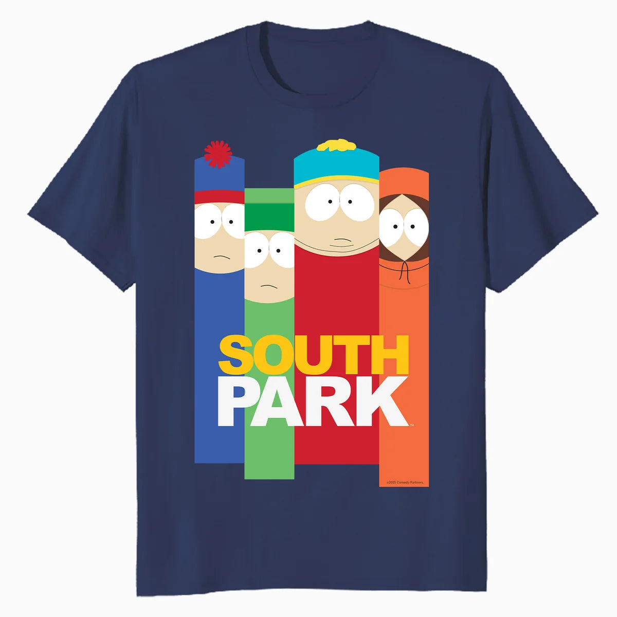 South Park Collage Logo Kyle Kenny Cartman Stan Pose Classic Official Men's T-Shirt