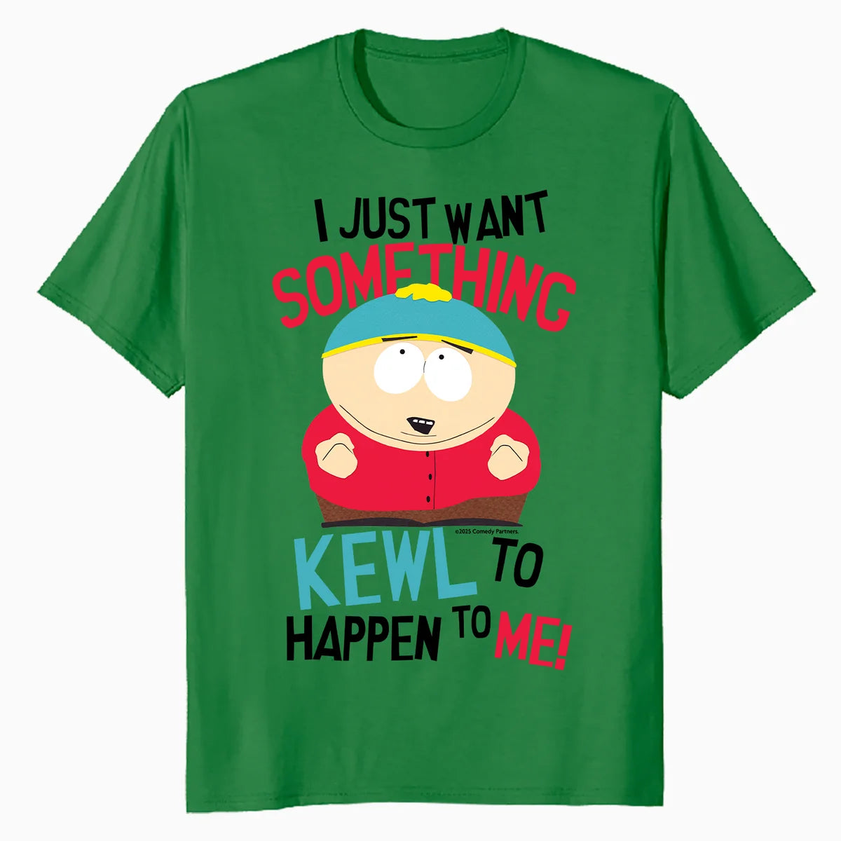 South Park Eric Cartman Cool Life Art Funny Cartoon Classic Official Men's T-Shirt