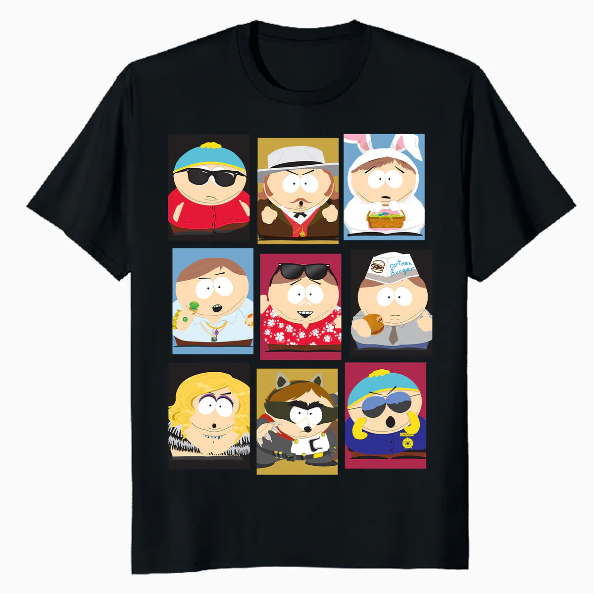 South Park Eric Cartman Mash Up Variants Screw Authority Lol Official Men's T-Shirt