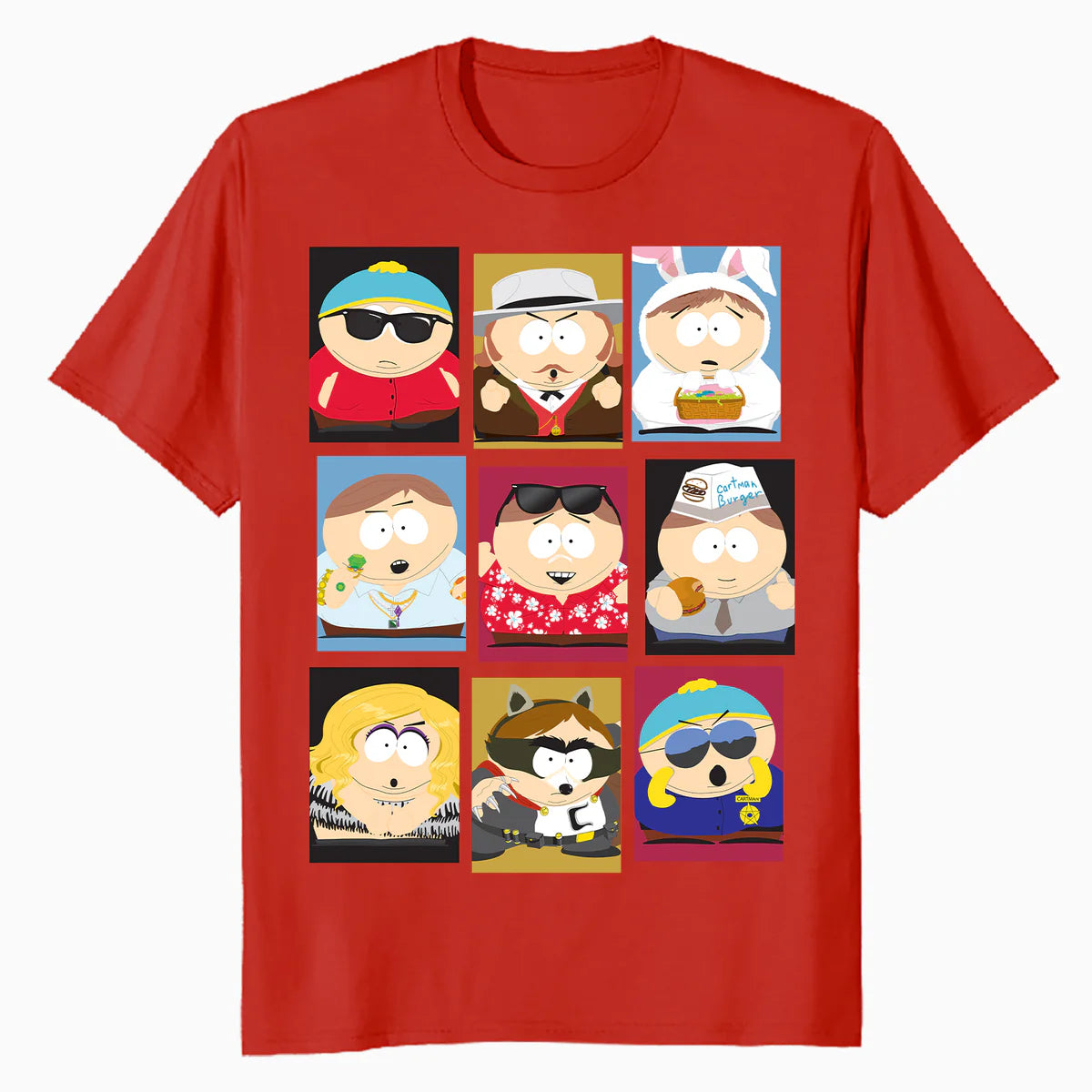 South Park Eric Cartman Mash Up Variants Screw Authority Lol Official Men's T-Shirt