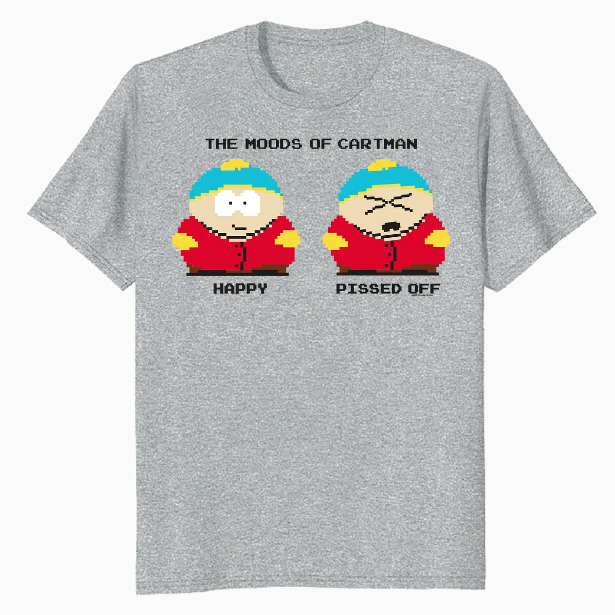 South Park Eric Cartman Mood Pixel Art Funny Cartoon Classic Official Men's T-Shirt