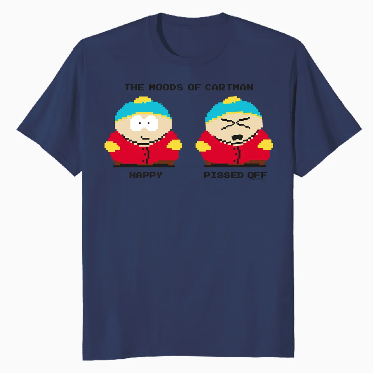 South Park Eric Cartman Mood Pixel Art Funny Cartoon Classic Official Men's T-Shirt