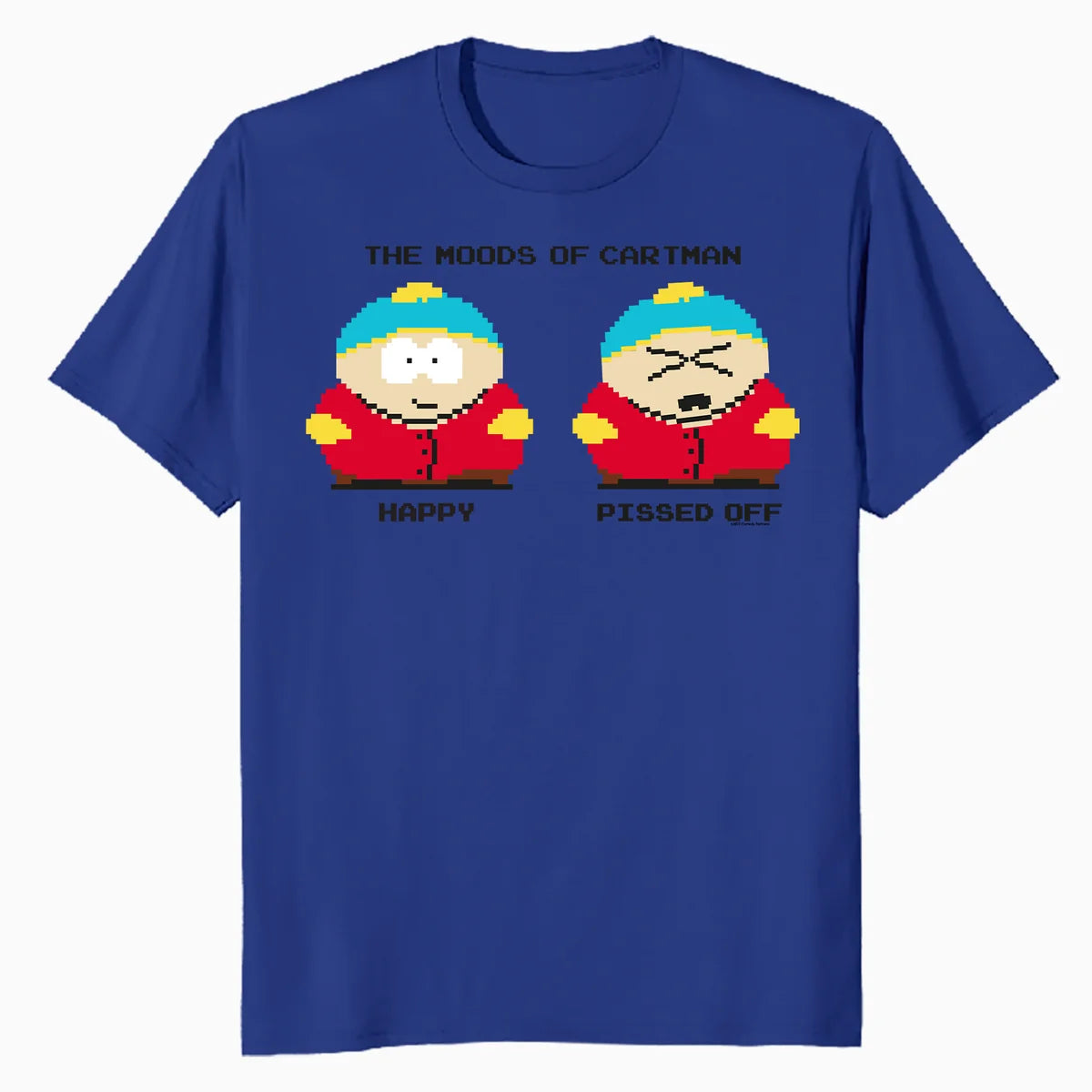 South Park Eric Cartman Mood Pixel Art Funny Cartoon Classic Official Men's T-Shirt