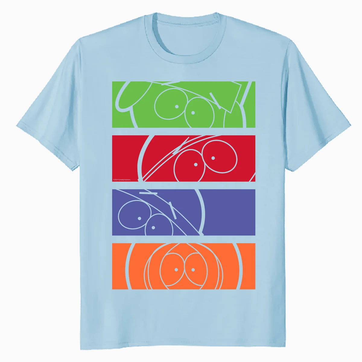 South Park Eric Kenny Kyle Stan Characters Collage Classic Official Men's T-Shirt