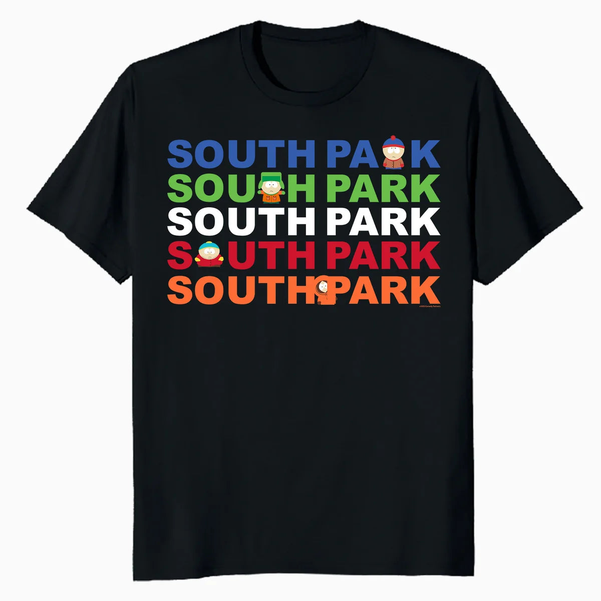 South Park Eric Kenny Kyle Stan Characters Fun Logo Classic Official Men's T-Shirt