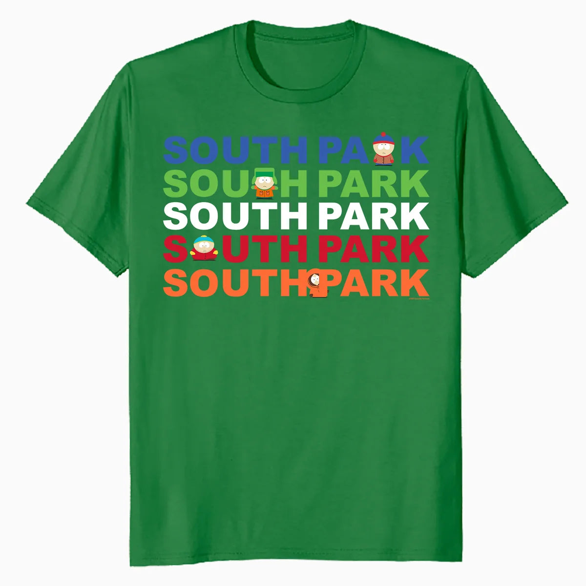 South Park Eric Kenny Kyle Stan Characters Fun Logo Classic Official Men's T-Shirt