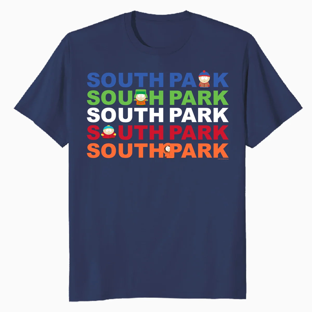 South Park Eric Kenny Kyle Stan Characters Fun Logo Classic Official Men's T-Shirt