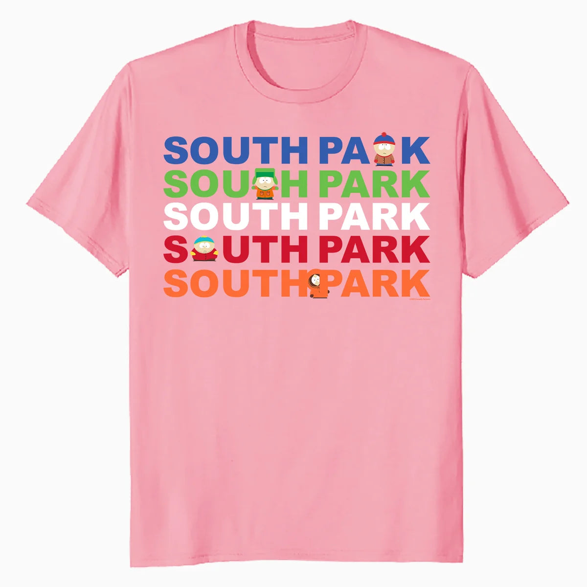 South Park Eric Kenny Kyle Stan Characters Fun Logo Classic Official Men's T-Shirt