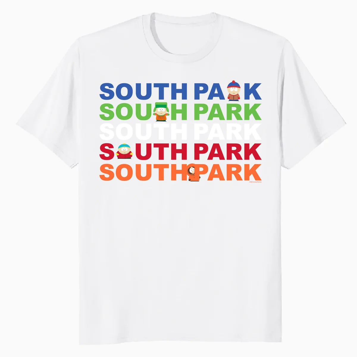 South Park Eric Kenny Kyle Stan Characters Fun Logo Classic Official Men's T-Shirt