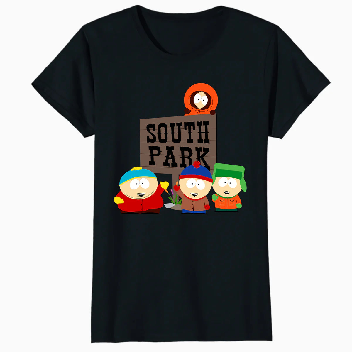 South Park The Boys Logo Classic Cartman Stan Kyle Kenny Lol Official Women's SKINNY FIT T-Shirt