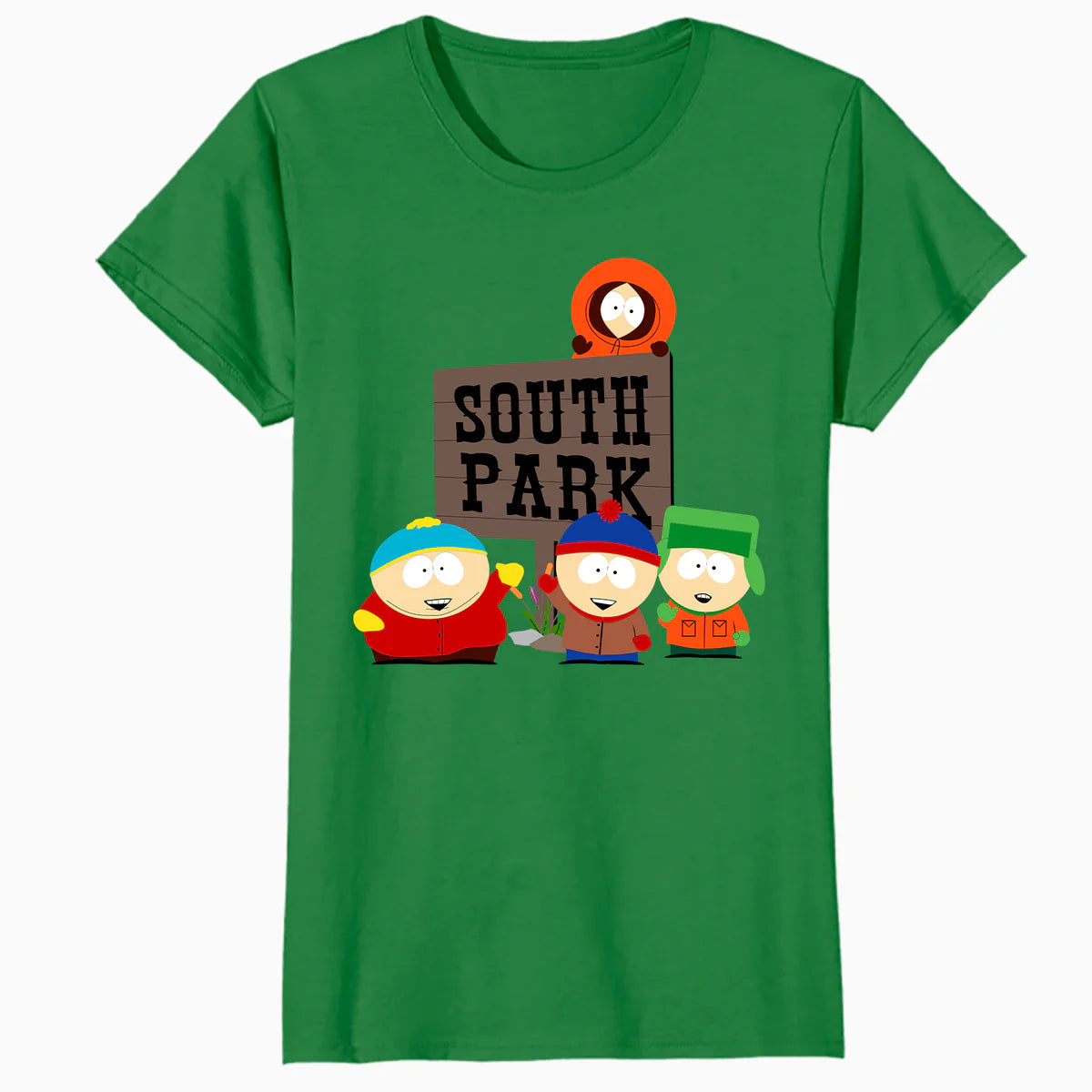 South Park The Boys Logo Classic Cartman Stan Kyle Kenny Lol Official Women's SKINNY FIT T-Shirt