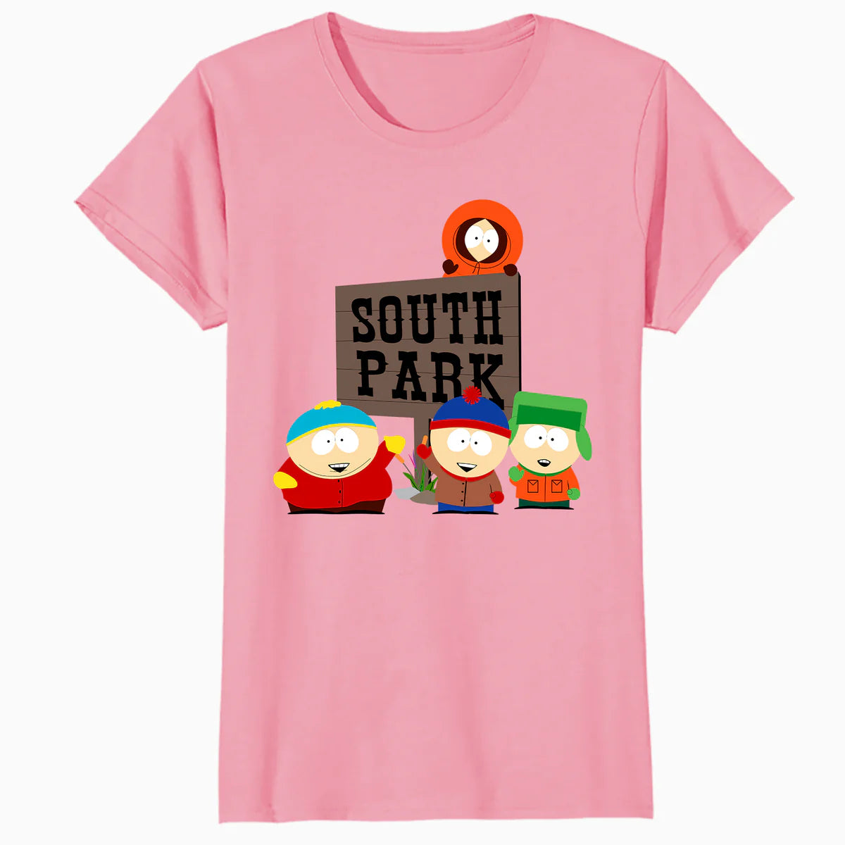 South Park The Boys Logo Classic Cartman Stan Kyle Kenny Lol Official Women's SKINNY FIT T-Shirt