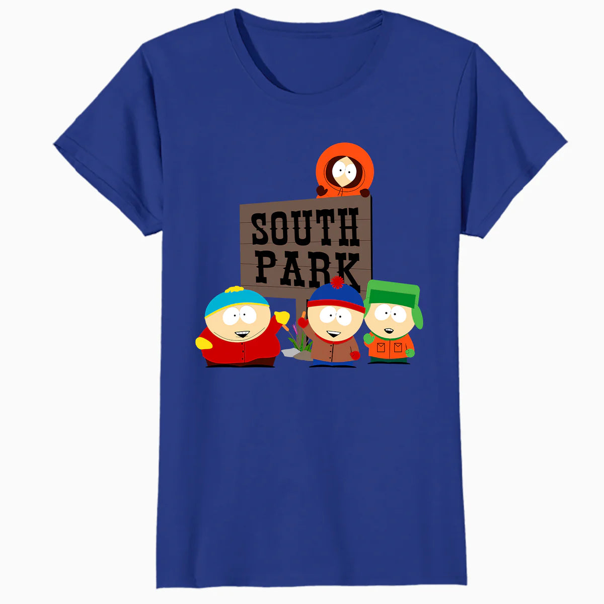 South Park The Boys Logo Classic Cartman Stan Kyle Kenny Lol Official Women's SKINNY FIT T-Shirt