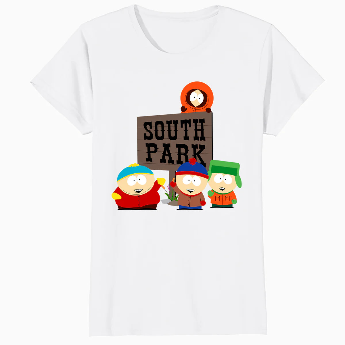 South Park The Boys Logo Classic Cartman Stan Kyle Kenny Lol Official Women's SKINNY FIT T-Shirt
