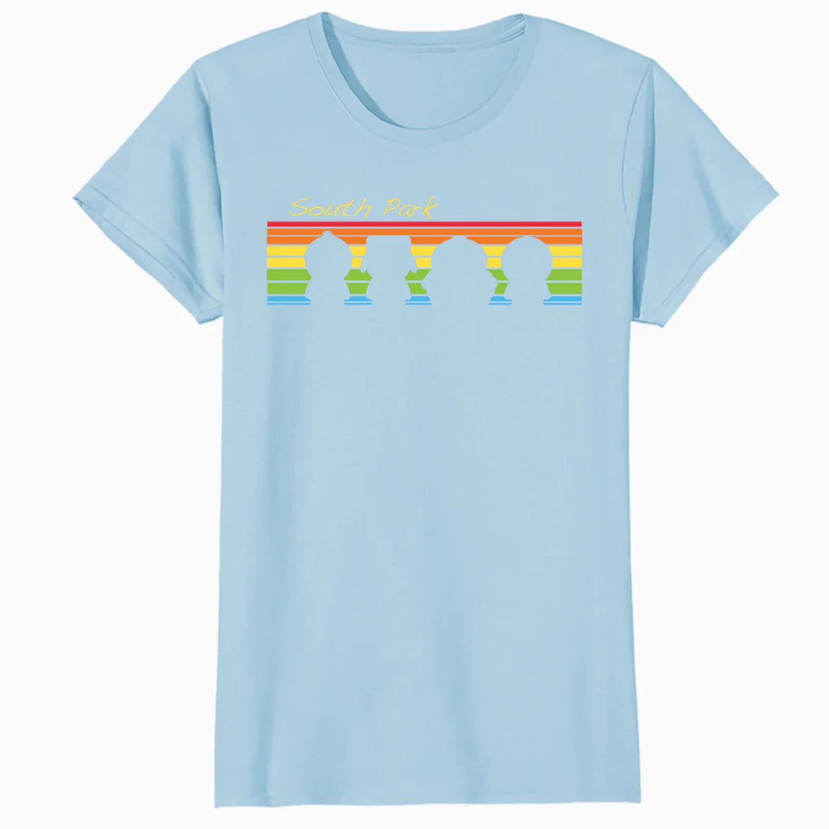 South Park The Boys Logo Retro Cartman Stan Kyle Kenny Geek Official Women's SKINNY FIT T-Shirt