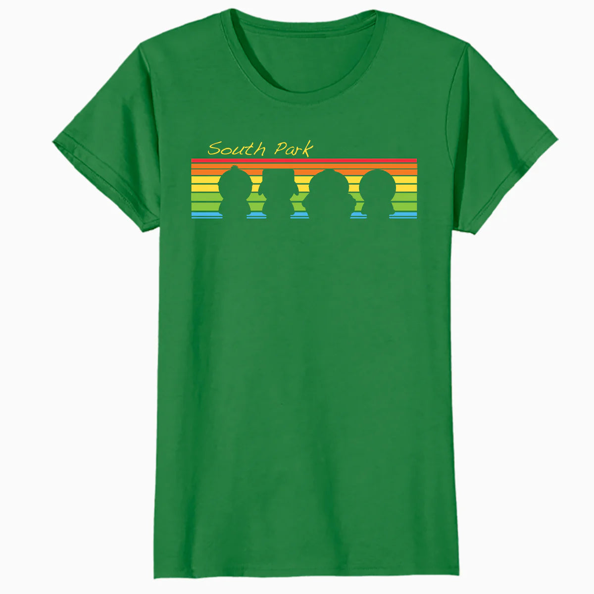 South Park The Boys Logo Retro Cartman Stan Kyle Kenny Geek Official Women's SKINNY FIT T-Shirt