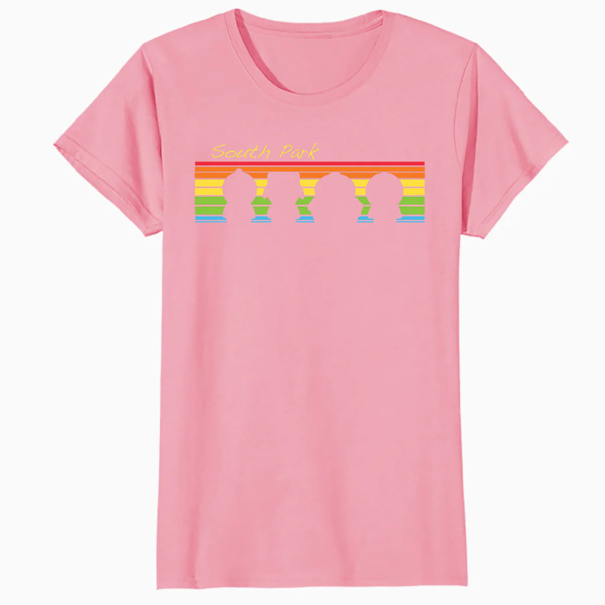 South Park The Boys Logo Retro Cartman Stan Kyle Kenny Geek Official Women's SKINNY FIT T-Shirt