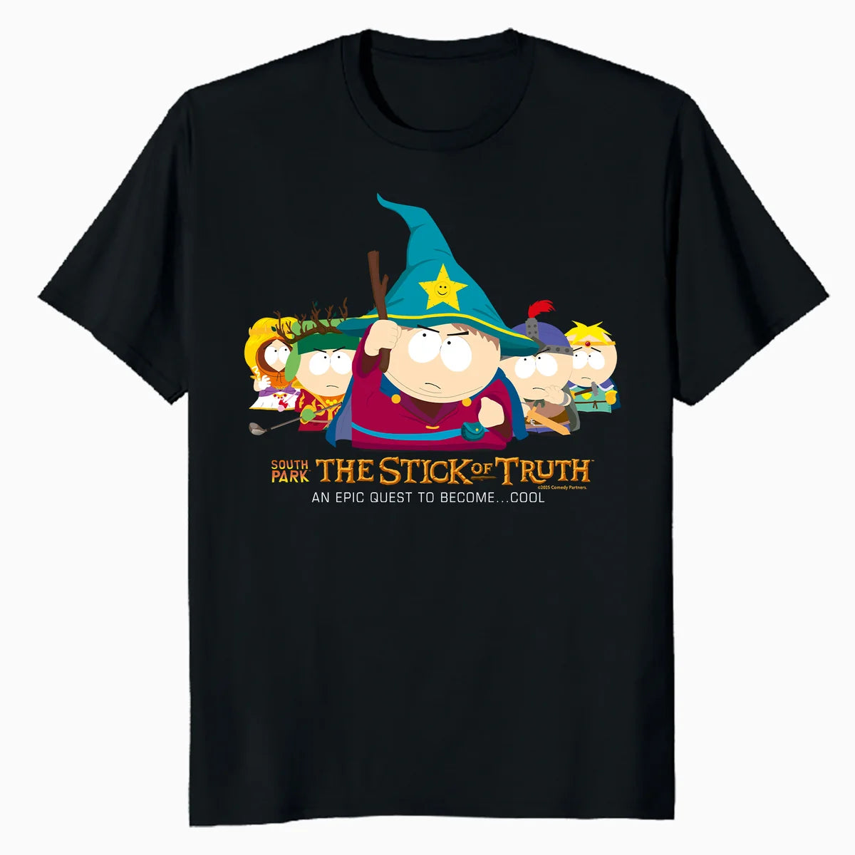 South Park The Stick Of Truth Video Game Boys Quest Classic Official Men's T-Shirt