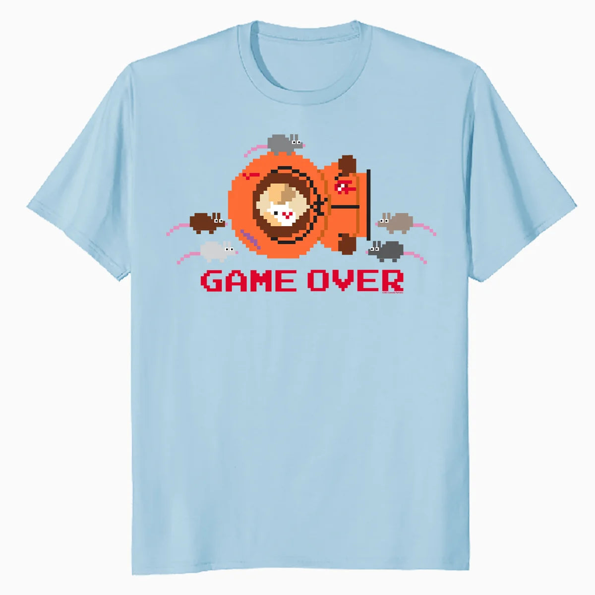 South Park They Killed Kenny Pixel Art Game Over Lol Classic Official Men's T-Shirt