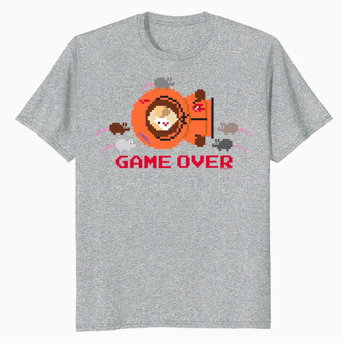 South Park They Killed Kenny Pixel Art Game Over Lol Classic Official Men's T-Shirt
