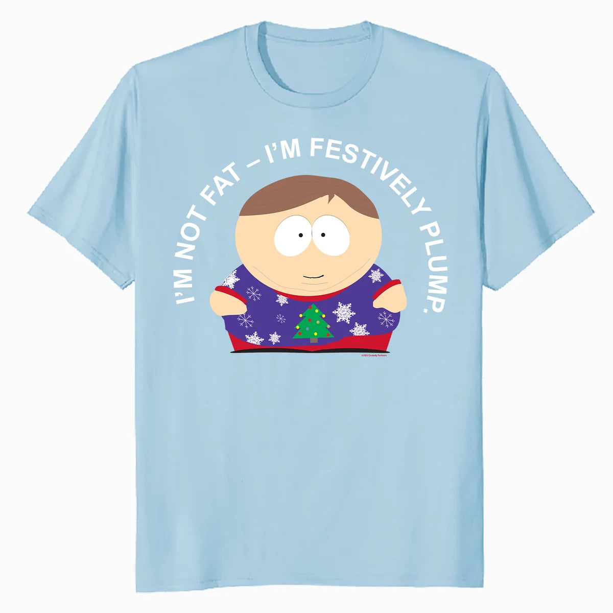 South Park Xmas Cartman Costume Festive Plump Friends Retro Official Men's T-Shirt