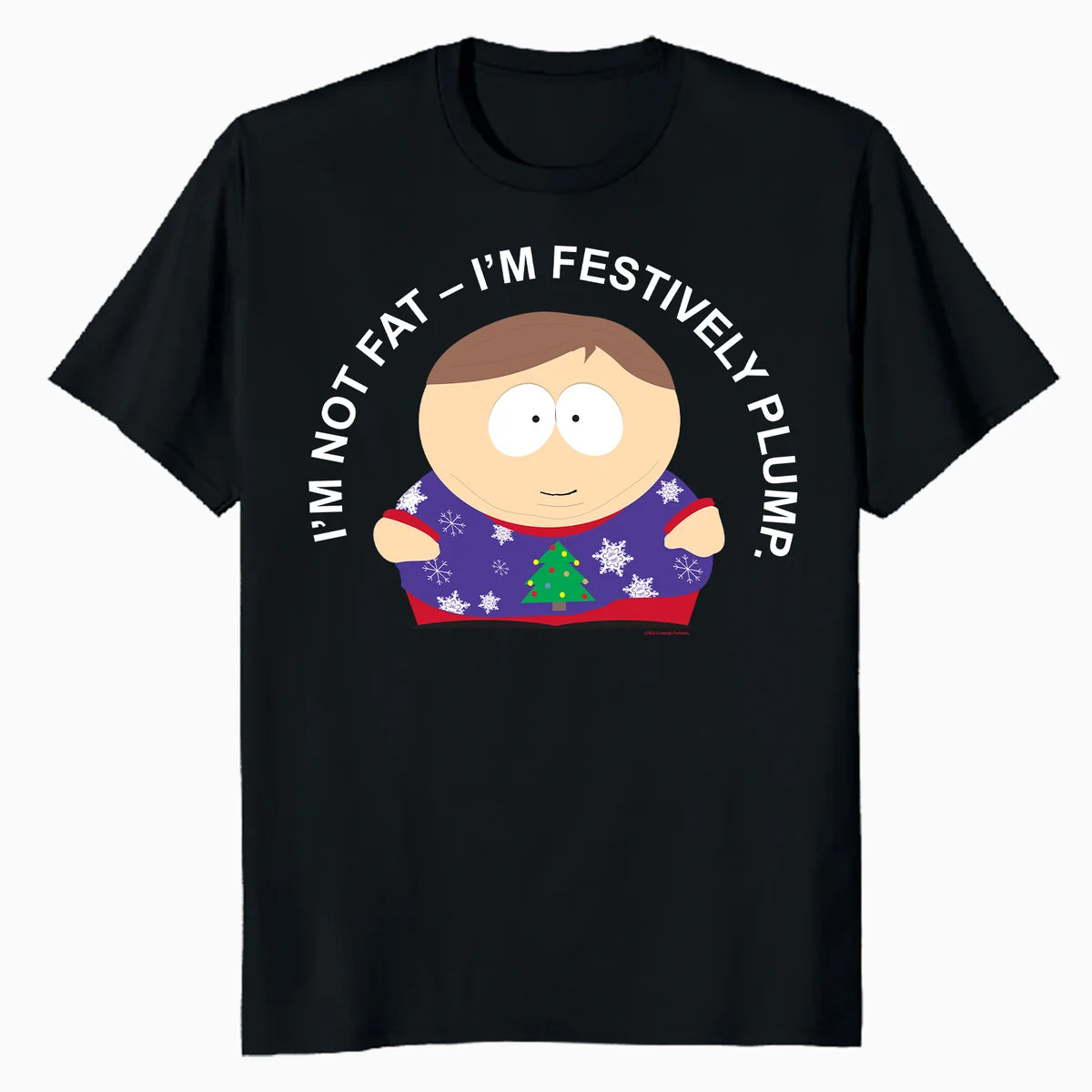 South Park Xmas Cartman Costume Festive Plump Friends Retro Official Men's T-Shirt