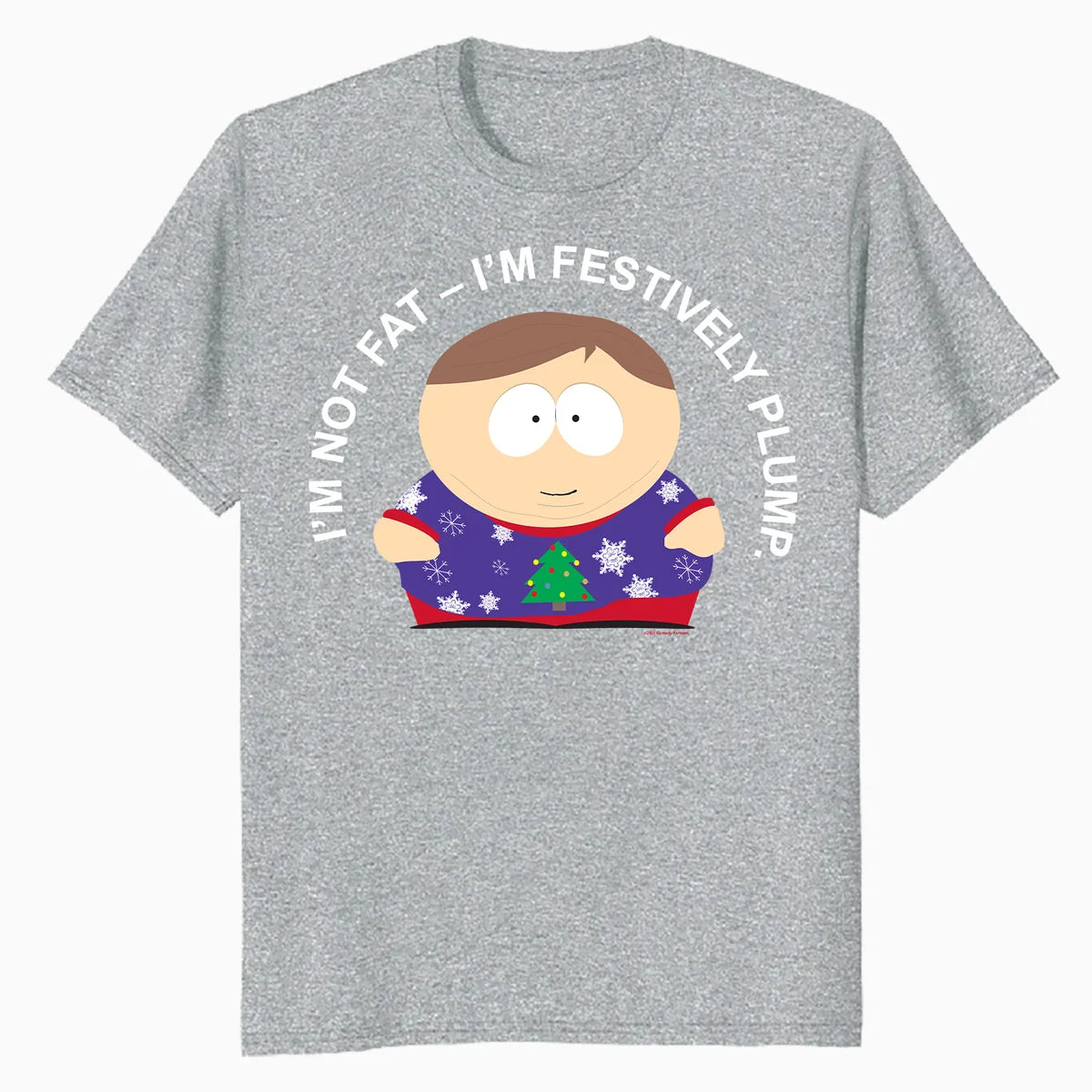 South Park Xmas Cartman Costume Festive Plump Friends Retro Official Men's T-Shirt