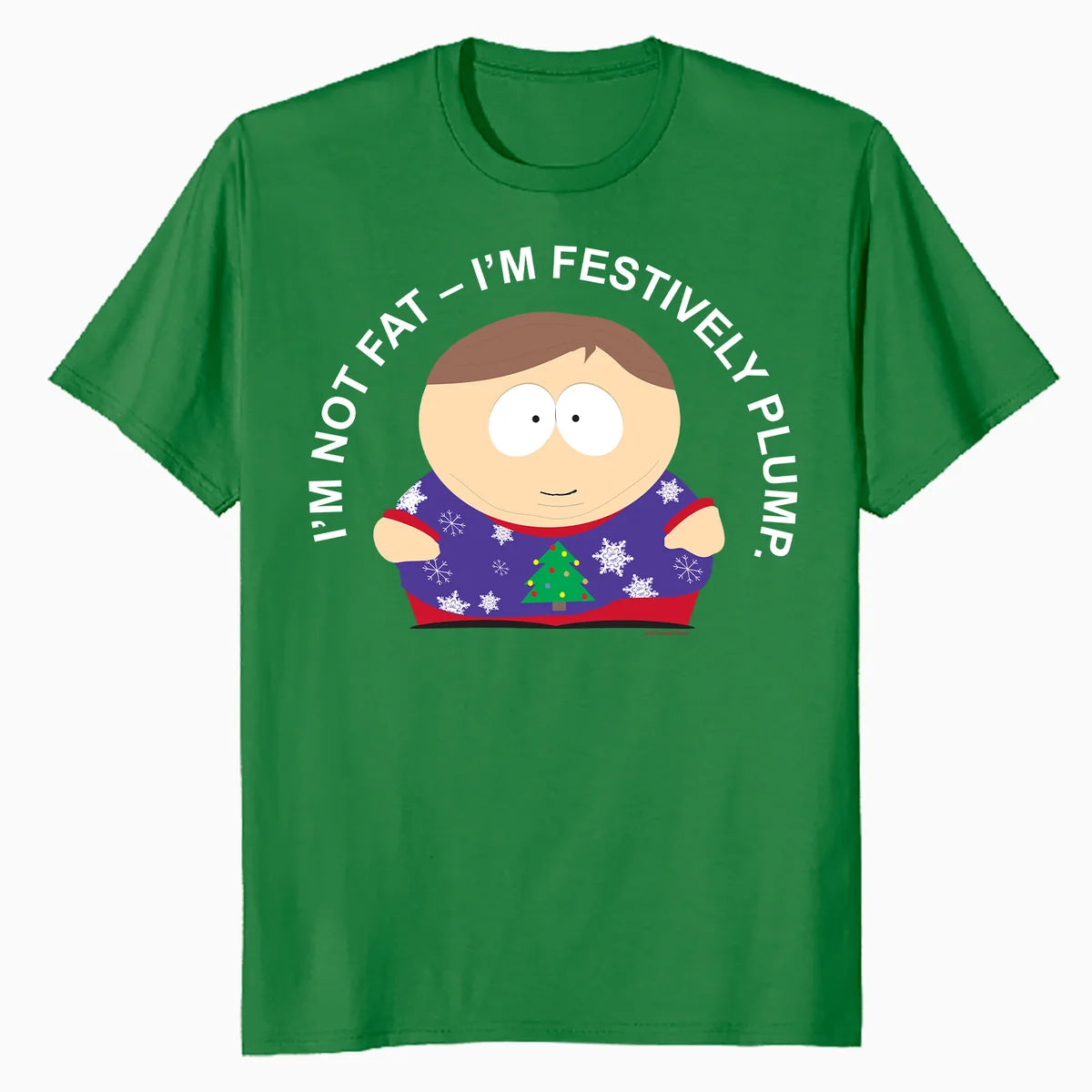 South Park Xmas Cartman Costume Festive Plump Friends Retro Official Men's T-Shirt