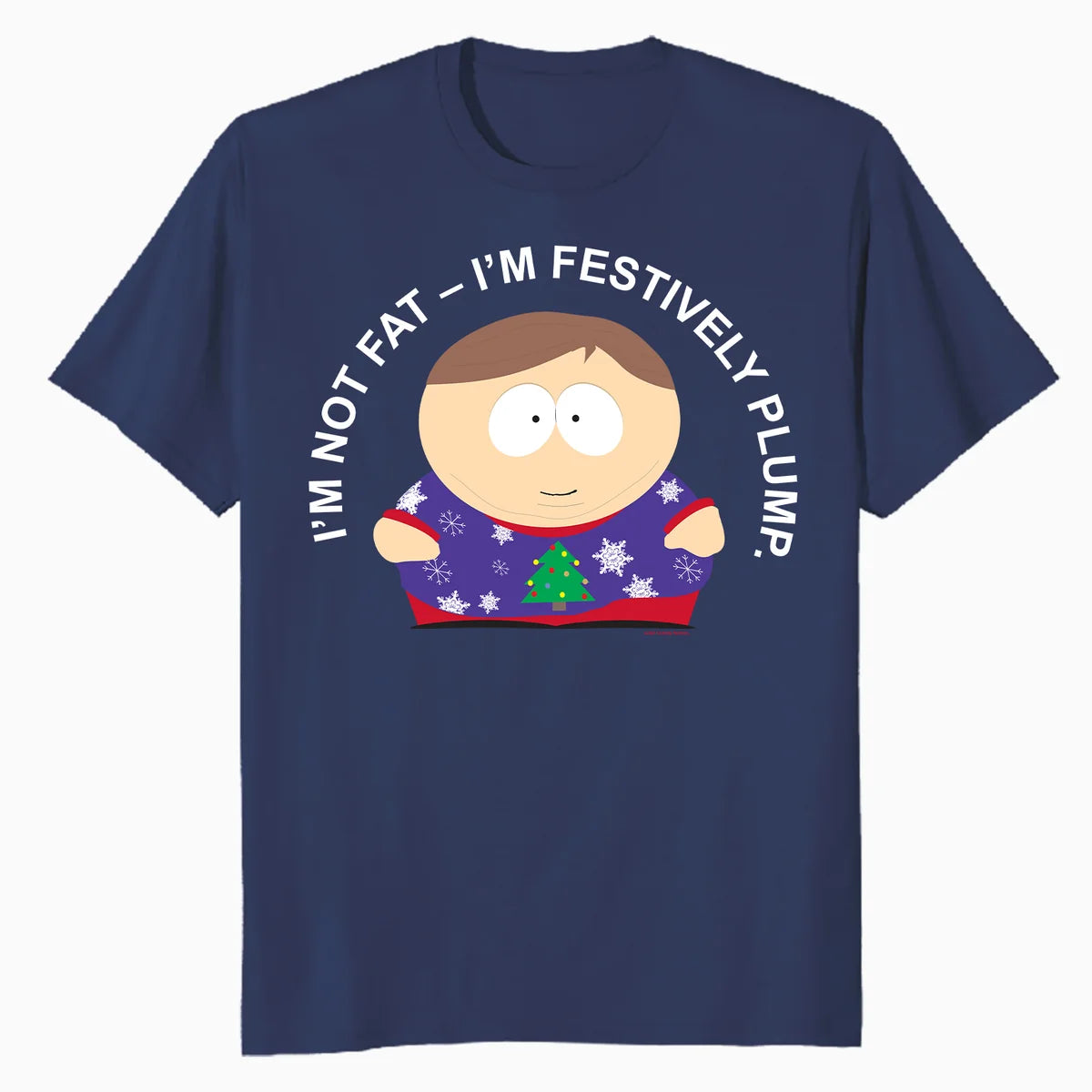 South Park Xmas Cartman Costume Festive Plump Friends Retro Official Men's T-Shirt