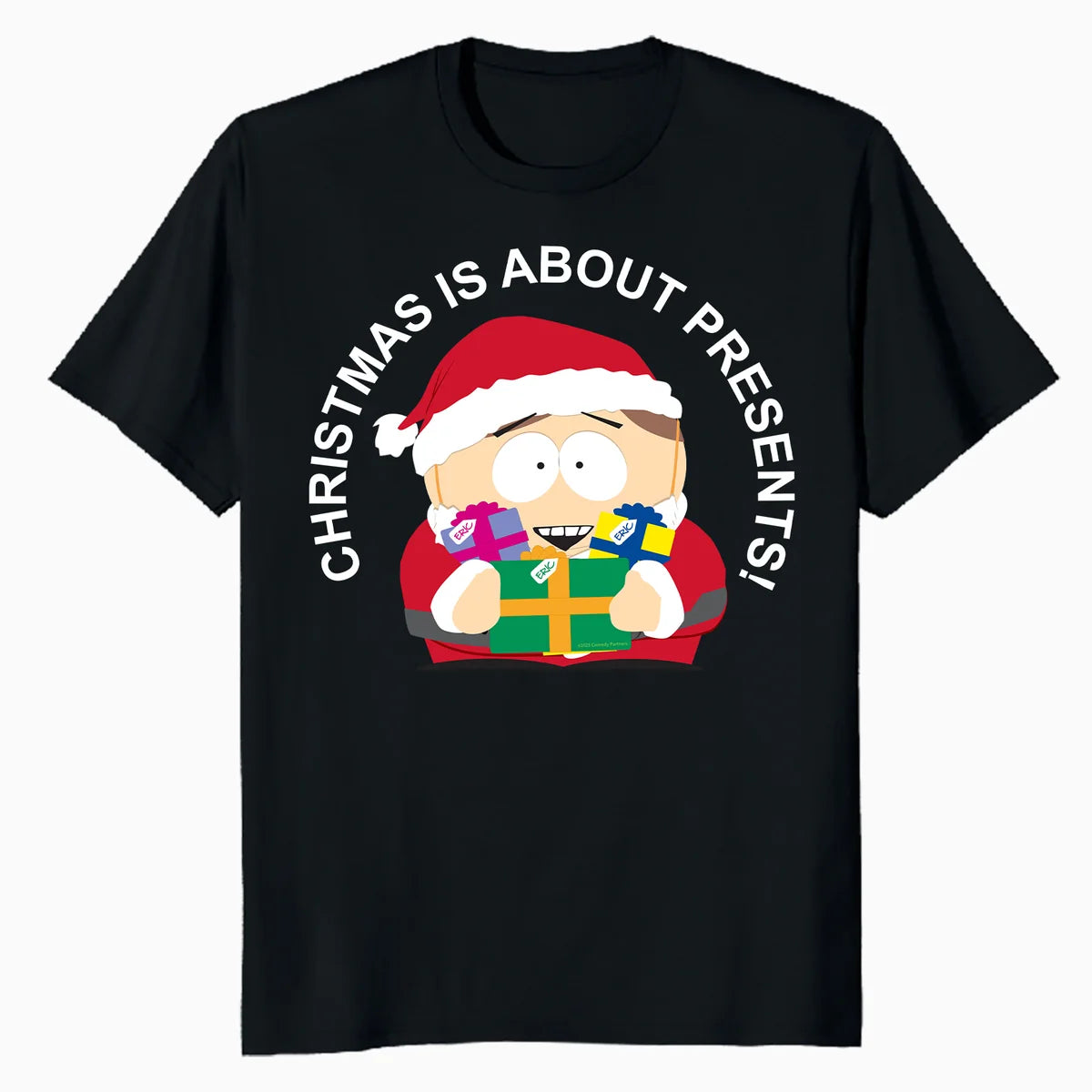 South Park Xmas Cartman Santa Costume Festive Friends Retro Official Men's T-Shirt