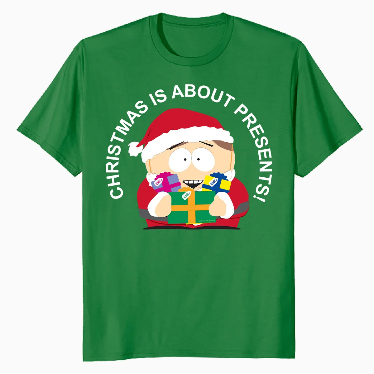 South Park Xmas Cartman Santa Costume Festive Friends Retro Official Men's T-Shirt