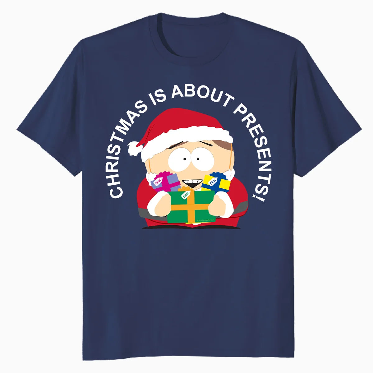 South Park Xmas Cartman Santa Costume Festive Friends Retro Official Men's T-Shirt