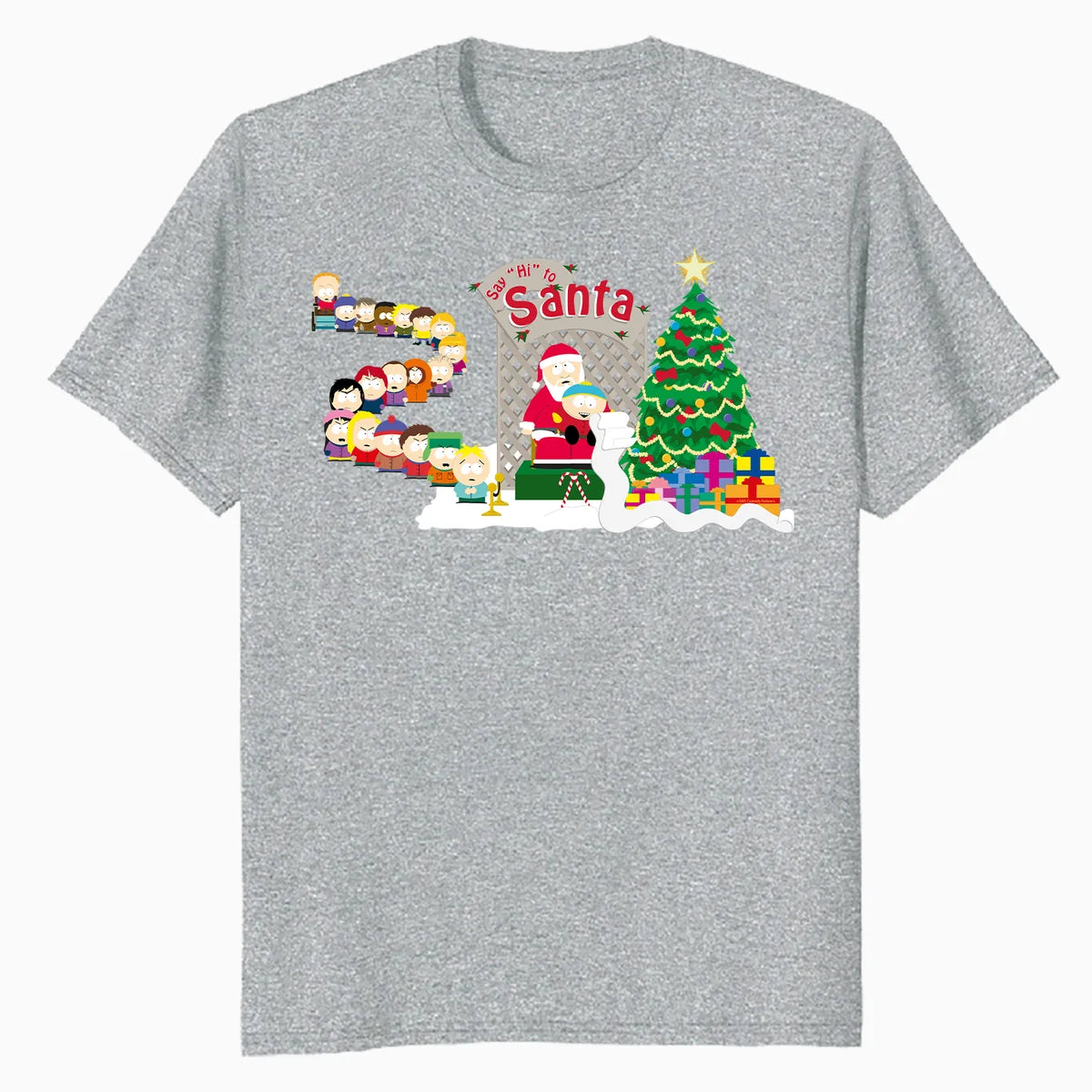 South Park Xmas Cartman Santa Wish List Comedy Festive Retro Official Men's T-Shirt