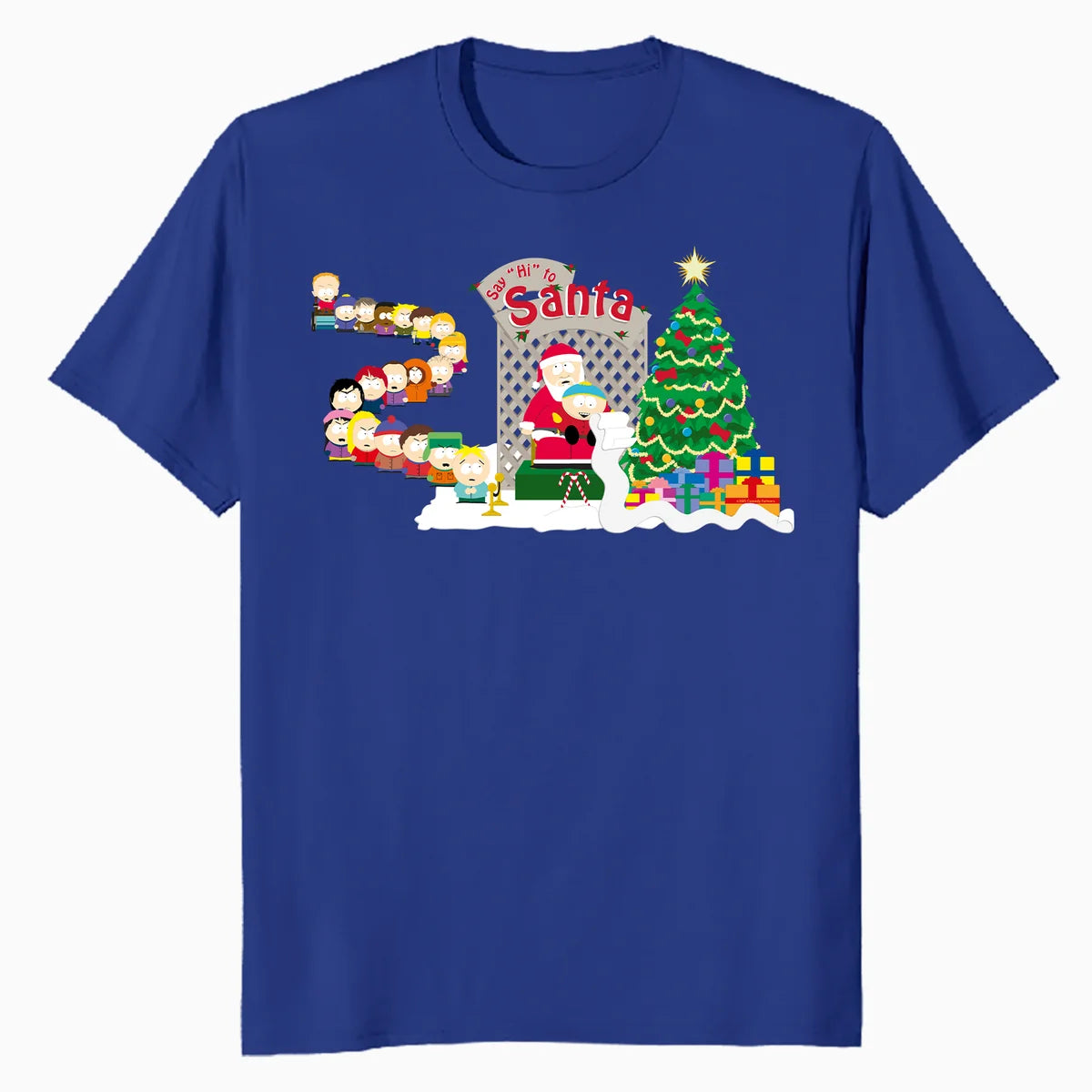 South Park Xmas Cartman Santa Wish List Comedy Festive Retro Official Men's T-Shirt