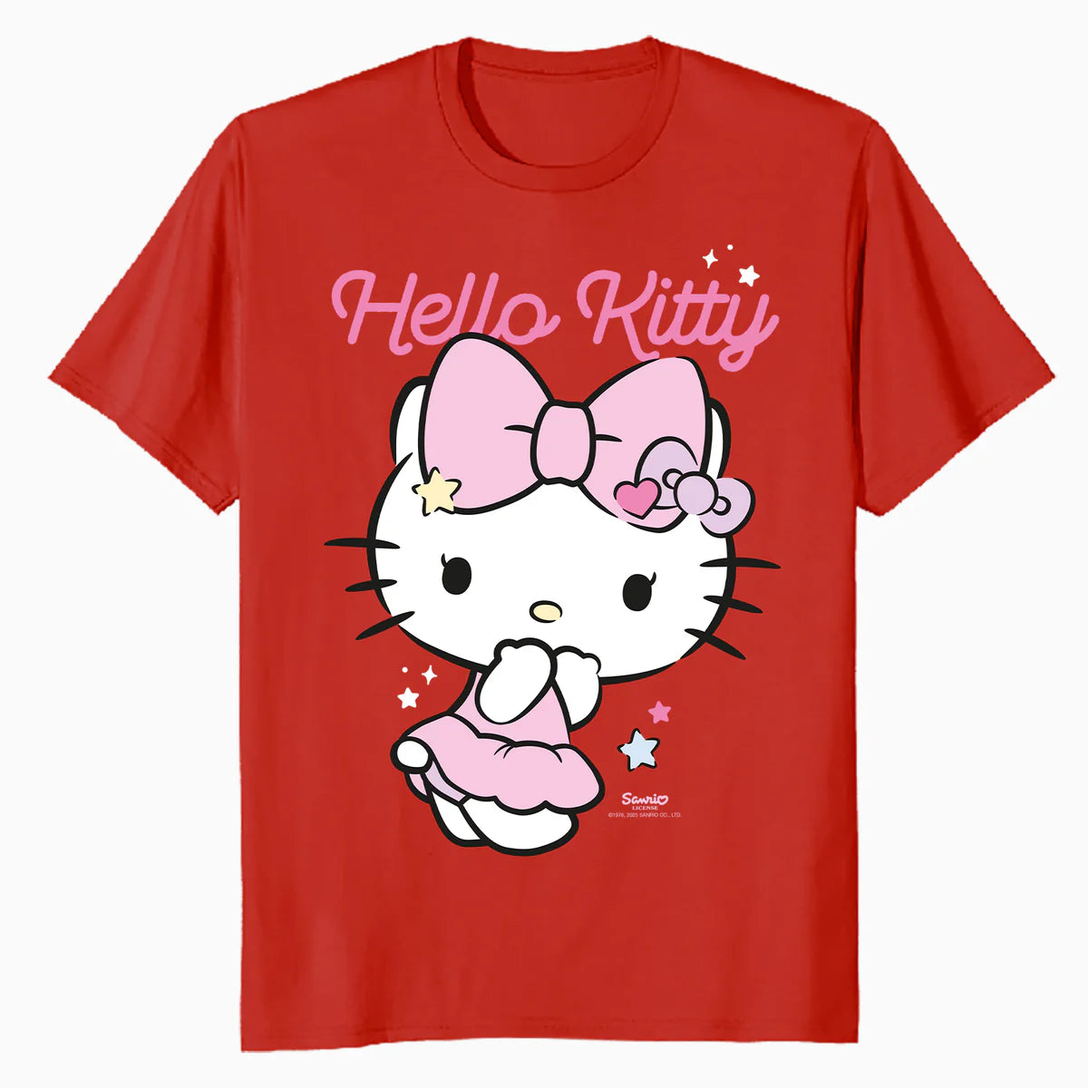 Hello Kitty Charmmy Stars Sweet Cute Character Pose Classic Official Men's T-Shirt
