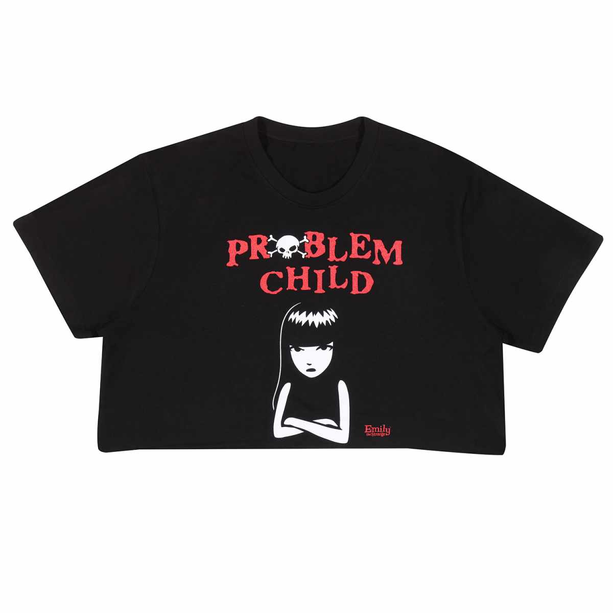 Emily The Strange Problem Child Cropped T-Shirt