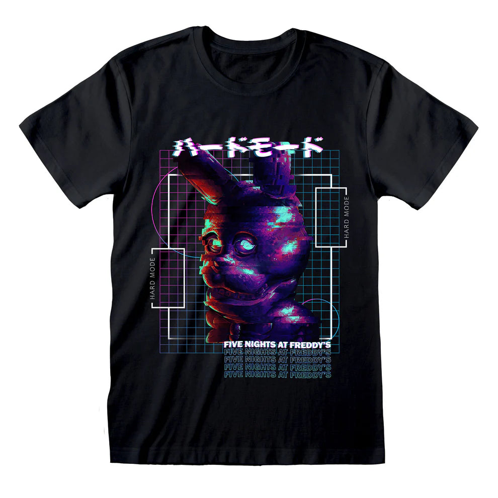 FIVE NIGHTS AT FREDDY'S HARD MODE BONNIE GLITCH T-SHIRT