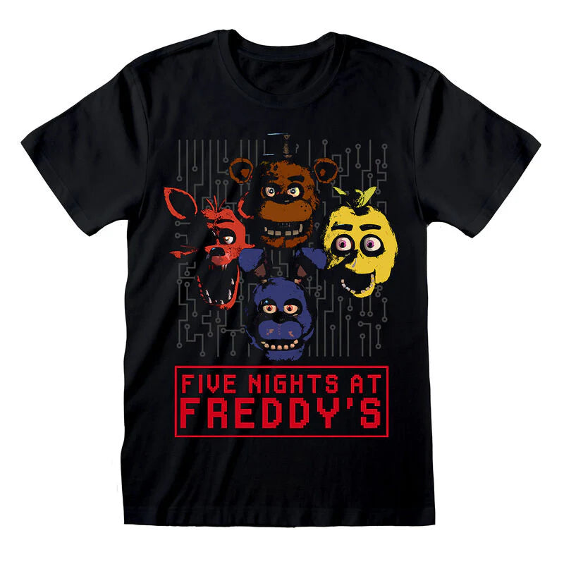 FIVE NIGHTS AT FREDDY'S 4 HEADS T-SHIRT