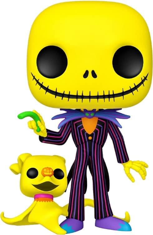 POP Jumbo Nightmare Before Christmas Blacklight Jack & Zero