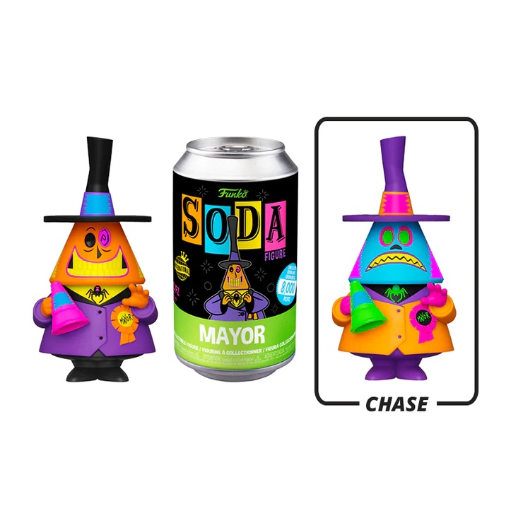 Vinyl SODA Disney The Nightmare Before Christmas Mayor Blacklight International Exclusive