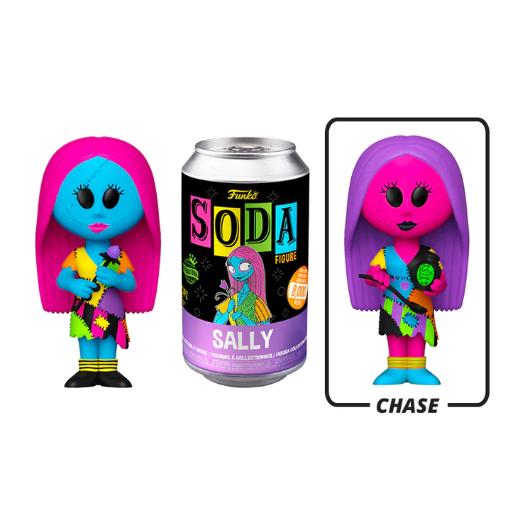 Vinyl SODA Disney The Nightmare Before Christmas Sally Blacklight International Exclusive
