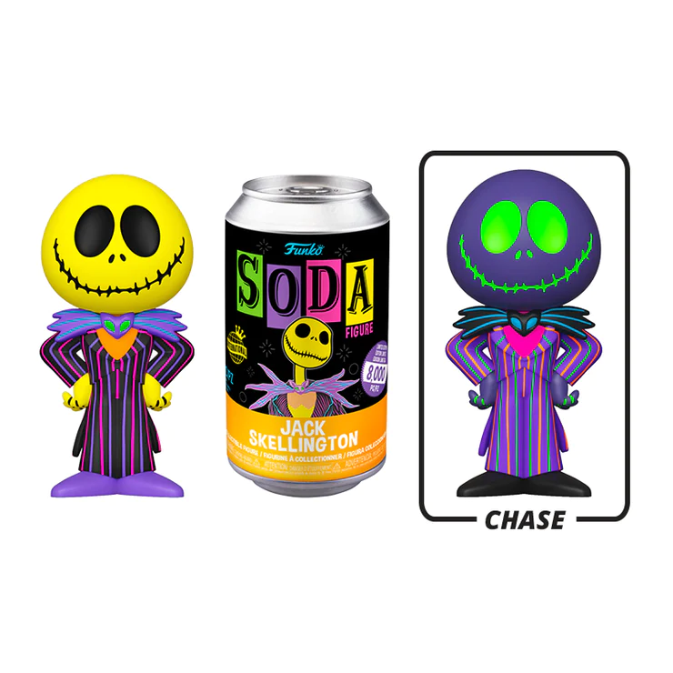 Vinyl SODA Disney The Nightmare Before Christmas Jack Blacklight International Exclusive