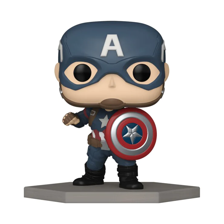 Pop! Marvel Civil War Captain America Build A Scene International Exclusive