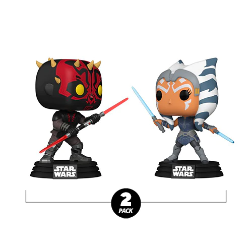 Pop! Star Wars Clone Wars Maul v Ahsoka 2 Pack International Exclusive