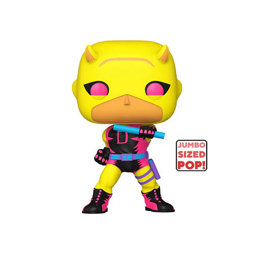 Pop! Jumbo Marvel Daredevil Yellow/Red Blacklight International Exclusive